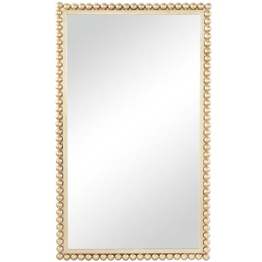CosmoLiving by Cosmopolitan 40" Beaded Metal Wall Mirror